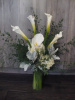 Hydrangea Clear Glass Vase (shown at $85.00)